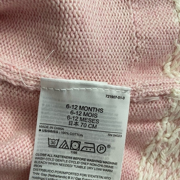 NWT Baby Gap Fair Isle Reindeer Holiday Sweater Dress - Picture 9 of 9